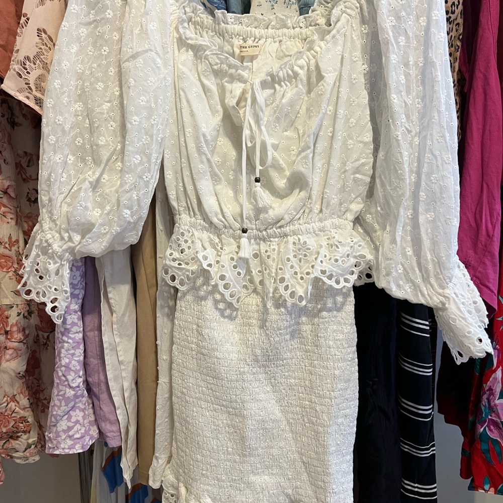 Spell White Mini Dress - Picture 6 of 10